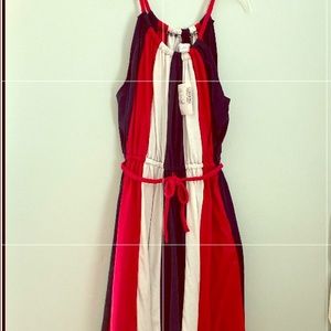 NWT! Precious Red,White & Blue dress. Rope straps